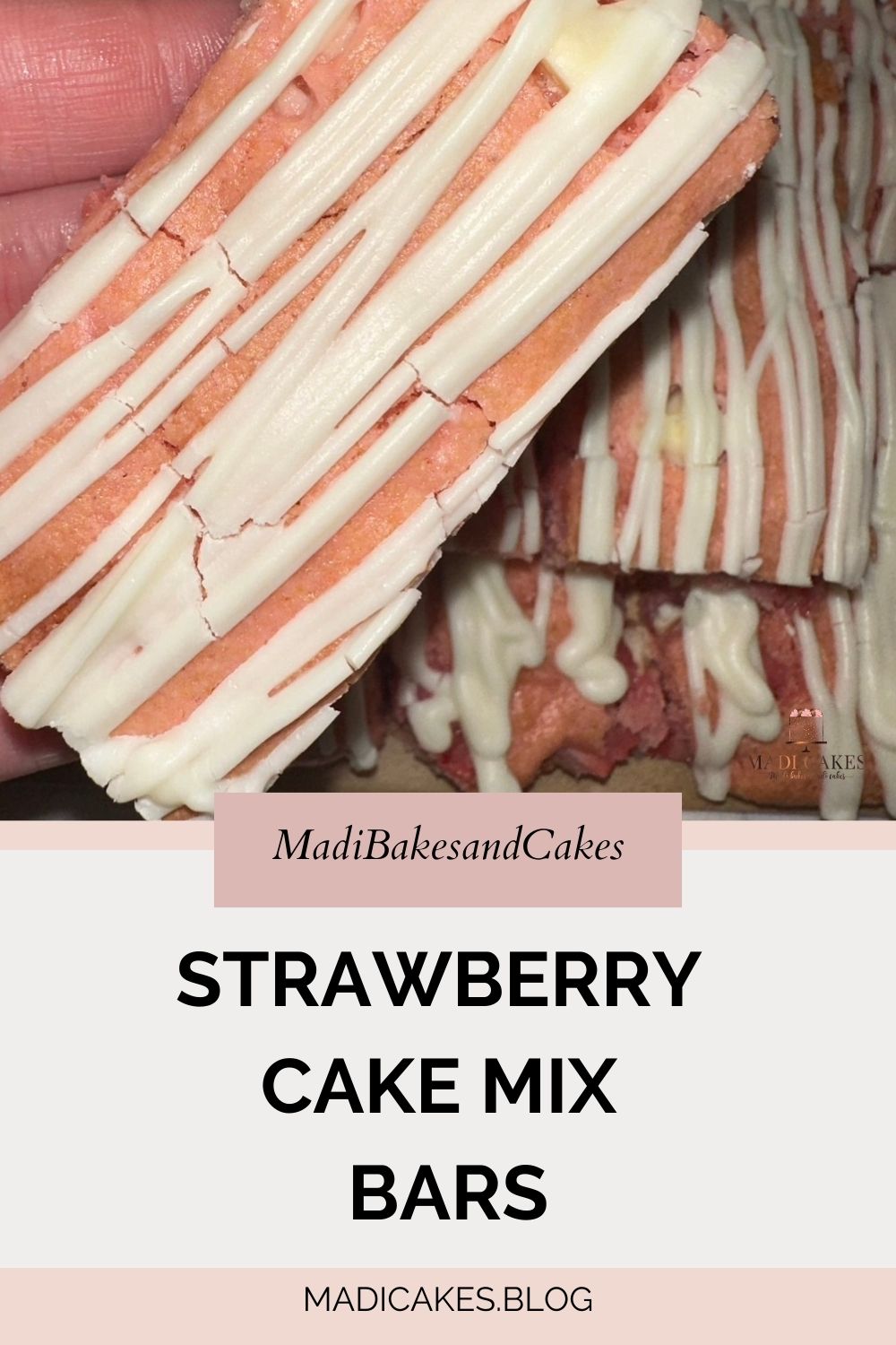 Strawberry Cake Mix Bars