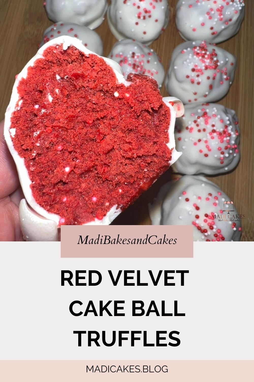 Red Velvet Cake Ball Truffles