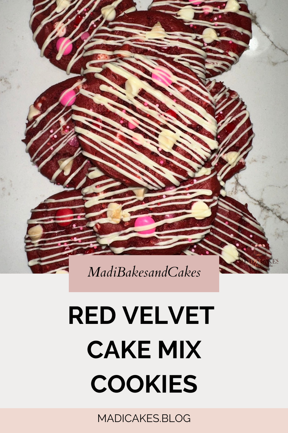 RED VELVET CAKE MIX COOKIES
