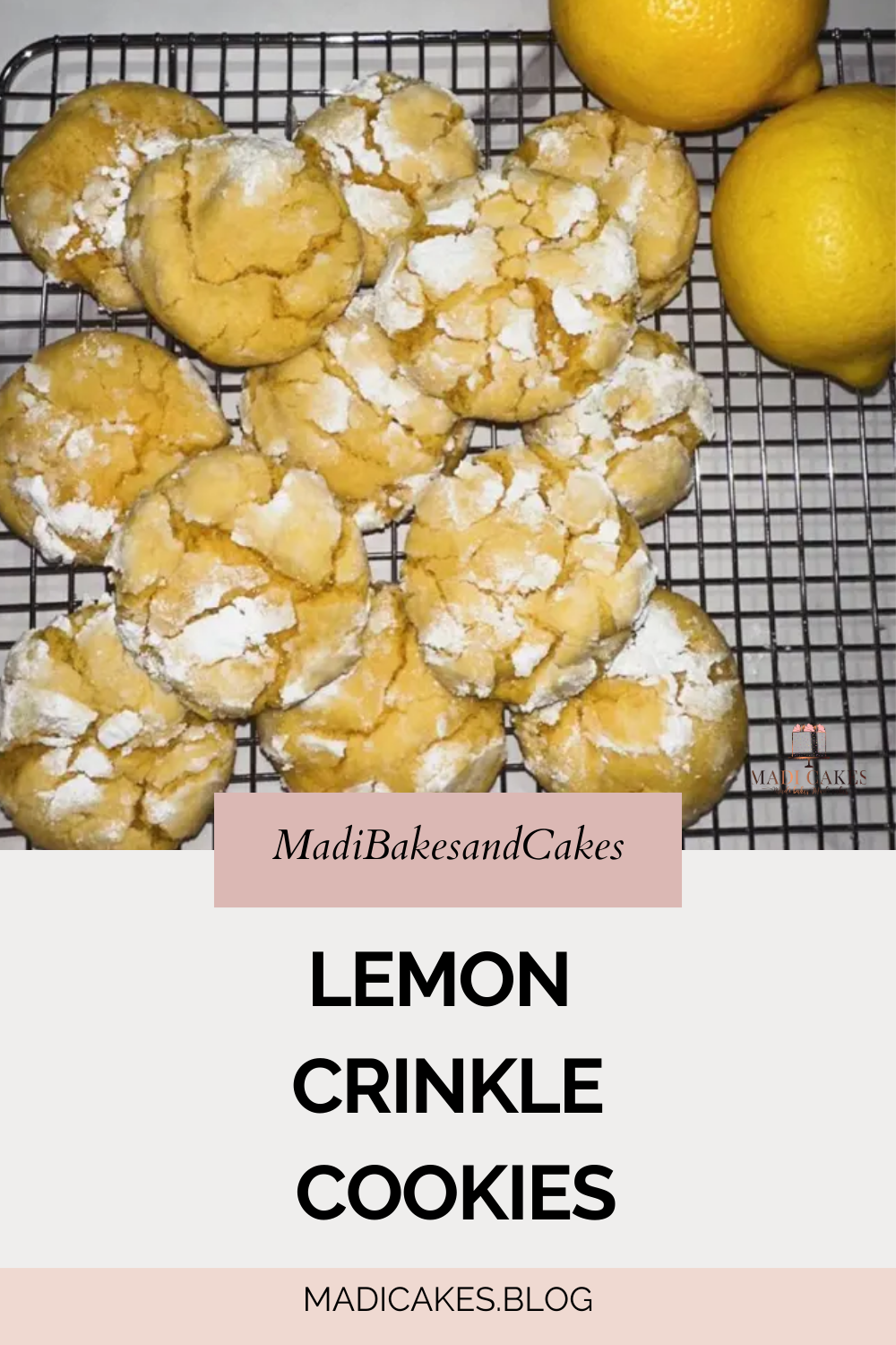 Lemon Crinkle Cookies