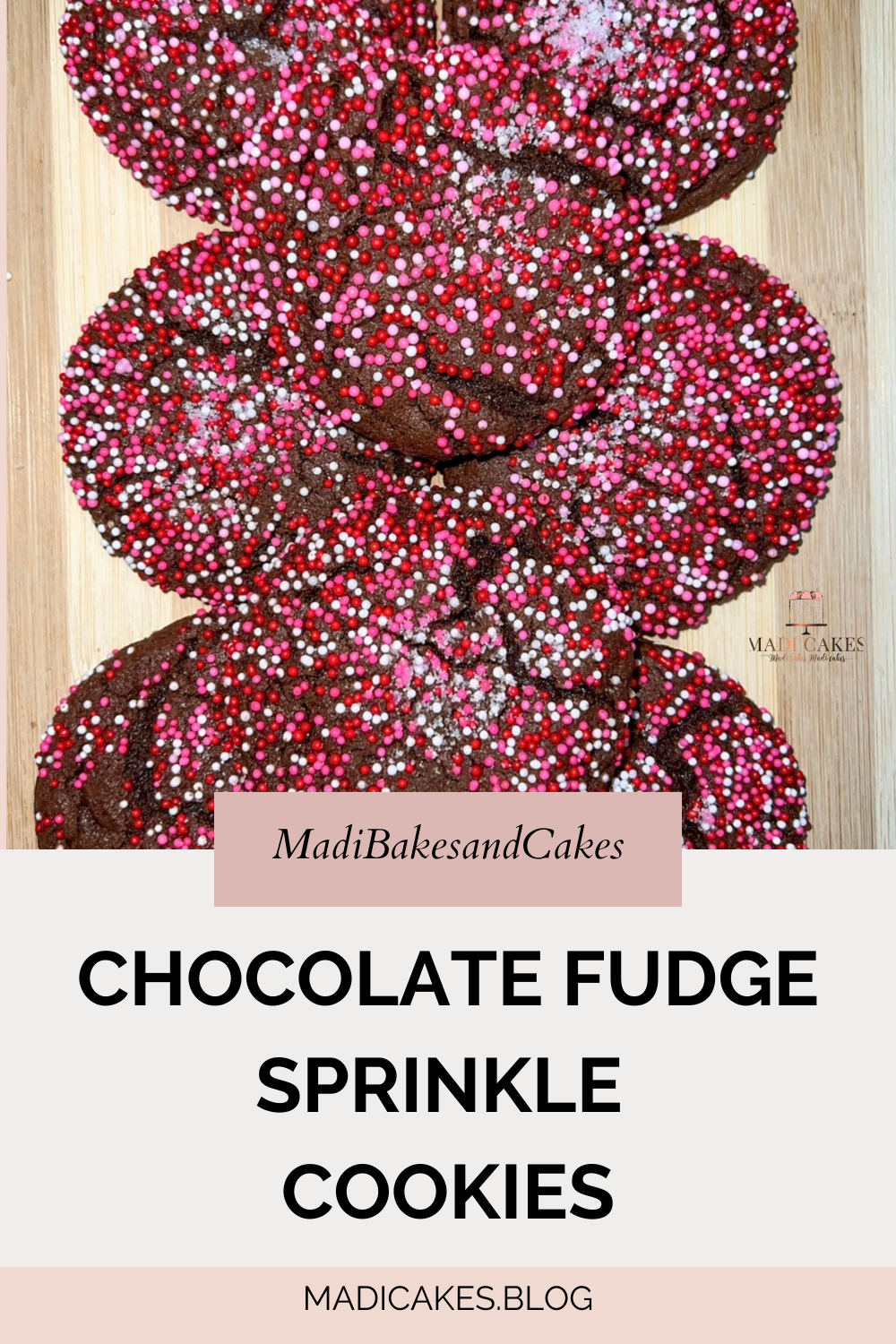 Chocolate Fudge Sprinkle Cookies