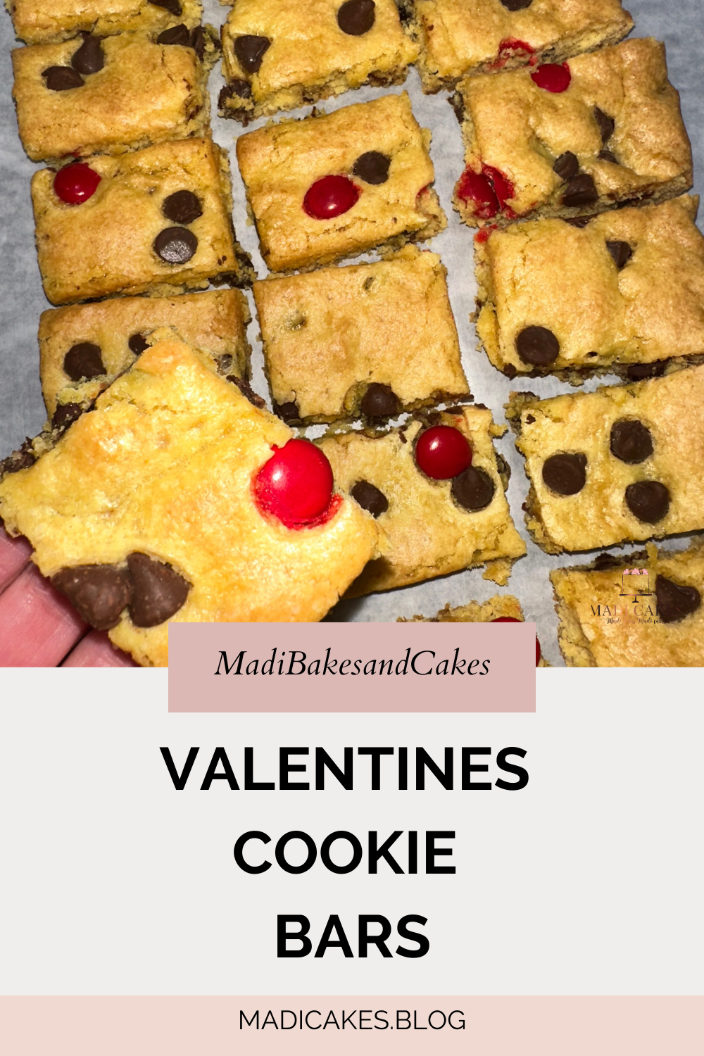 Valentine’s Cookie Bars